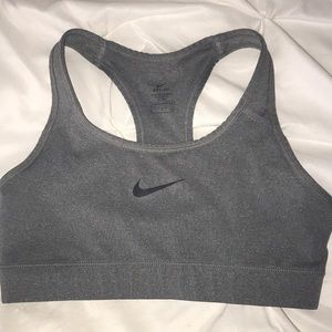 Gray Nike Sports Bra
